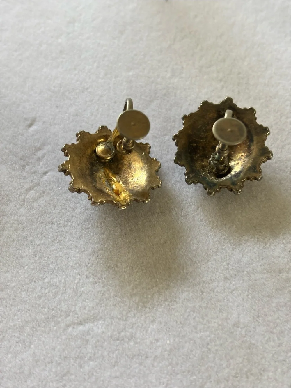 Gorgeous Vintage Earrings Silver with Gemstones and Incredible Intricacy